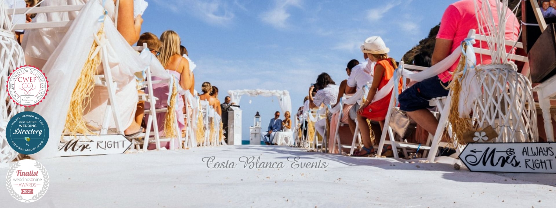 Photo of a beach wedding in Spain by Costa Blanca Events