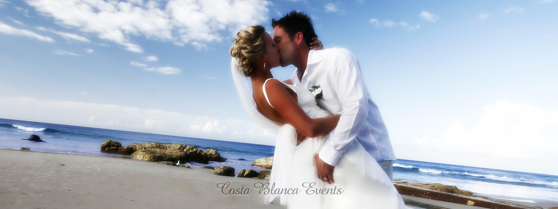 Destination weddings in Spain - wedding couple on the beach test